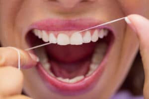 brush or floss first