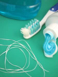 brush or floss first