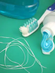 brush or floss first
